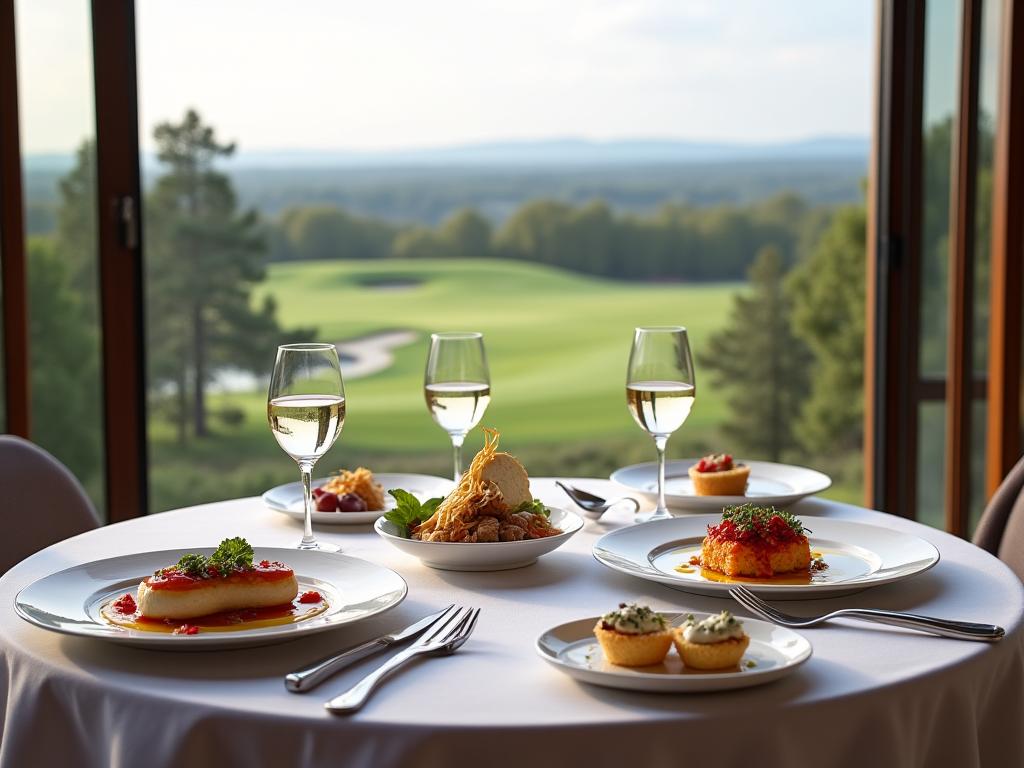 Terrasse gastronomique avec vue panoramique